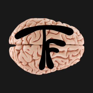 Thinky Flesh Brain Logo T-Shirt