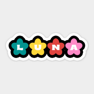 luna name Sticker