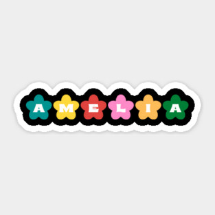 amelia name Sticker