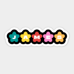 james name Sticker