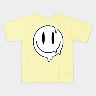 Melted Happy Face Kids T-Shirt
