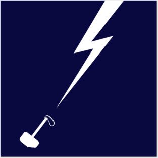 Minimalist Thor Posters and Art