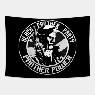 Black Panther Party Logo Tapestry