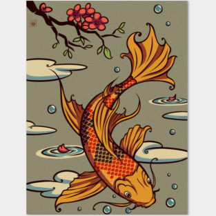 Koi Fish Posters and Art