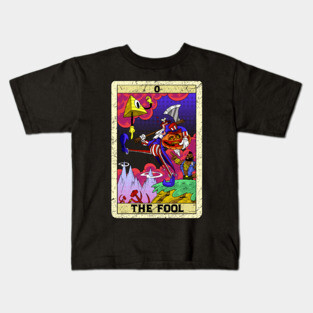 America Uncle Sam communist cartoon The Fool 0 Tarot Card Kids T-Shirt