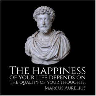 Emperor Marcus Aurelius Stoic Quote - Ancient Rome Stoicism Quote Posters and Art
