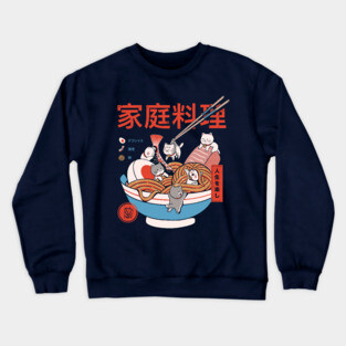 Ramen and mini Cats Crewneck Sweatshirt