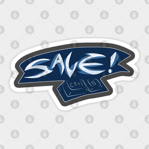 SAVE! Sticker by droidmonkey