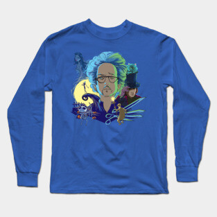 Tim Burton and his memorable characters Long Sleeve T-Shirt