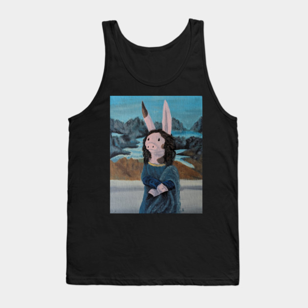 Mona Lisa Rappig Tank Top by DeguArts