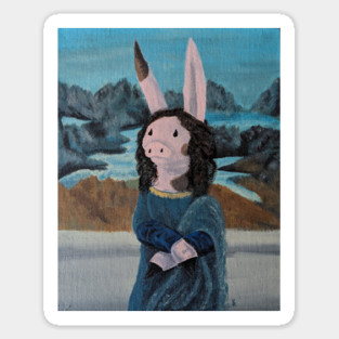 Mona Lisa Rappig Sticker