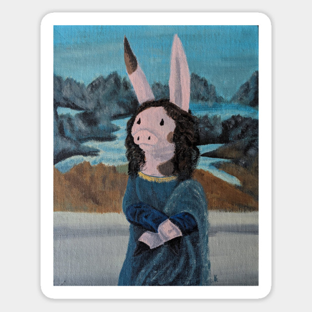 Mona Lisa Rappig Magnet by DeguArts