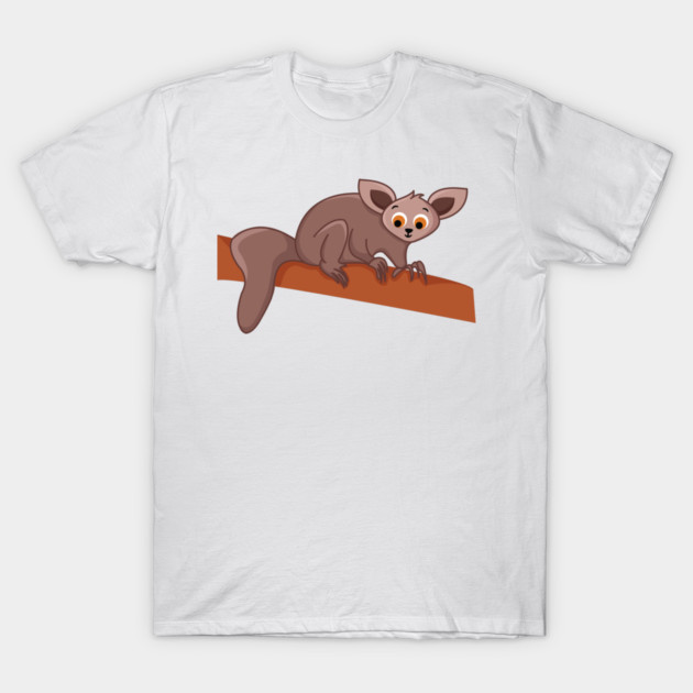 Wildlife Kawaii Aye Branch Animal Adorable Cute T-Shirt by Mellowdellow