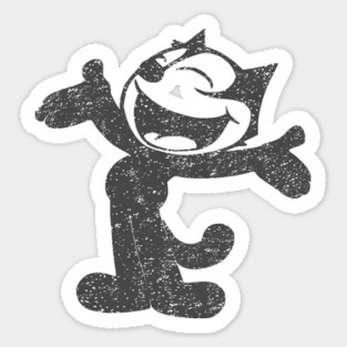 Felix The Cat Smiling - Vintage Retro Sticker