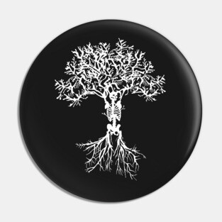 Skeleton Tree Pin
