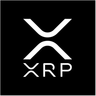 Round XRP Symbol Posters and Art