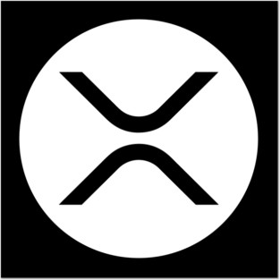 Round XRP Symbol Posters and Art