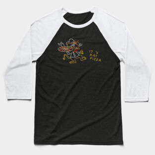 It's Rat Pizza Marquee Baseball T-Shirt