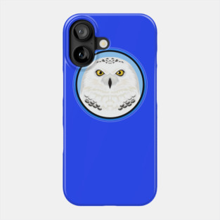 Snowy Owl Circle Phone Case