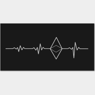 Ethereum heartbeat Posters and Art