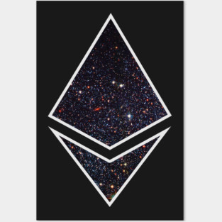 Ethereum Galaxy stars Posters and Art