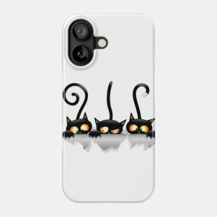 Cats Naughty and Playful Cartoon Characters Phone Case