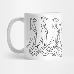 Meerkat on segway lines Mug