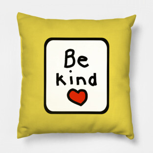 Framed Be Kind Pillow