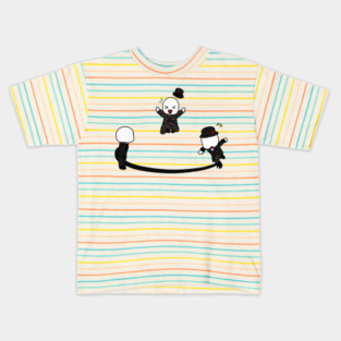 the slender brothers play with jump rope Kids T-Shirt