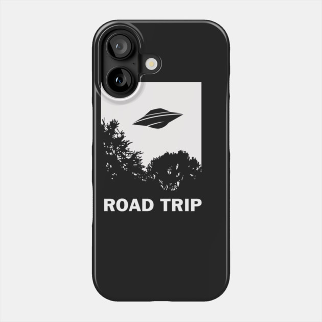 UFO Road Trip Phone Case by dumbshirts