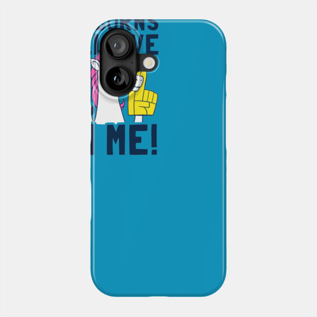 Unicorns Believe In Me Phone Case by dumbshirts