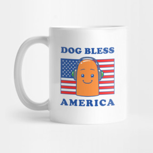 Dog Bless America Mug