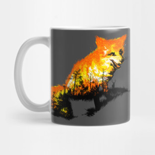 Fire Fox Forest Fire Mug