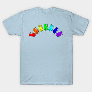 Cats in a Rainbow T-Shirt