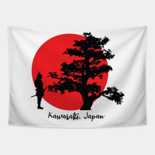 Kawasaki Japan Tapestry