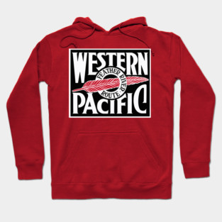 Western Pacific Railroad Logo Hoodie
