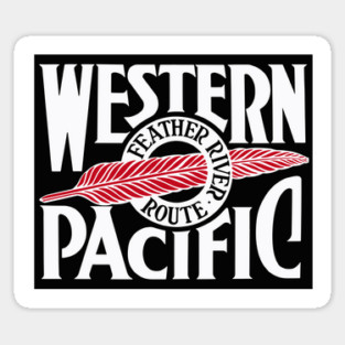 Western Pacific Railroad Logo Sticker