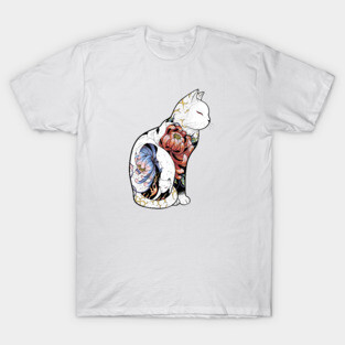 Kitsune Cat Tattoo T-Shirt