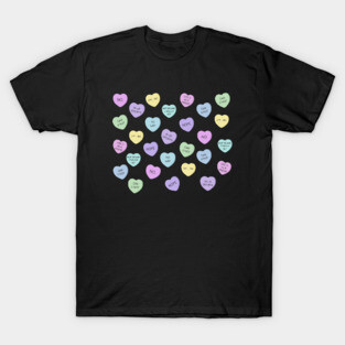 Mean Valentines Day Candy pattern T-Shirt