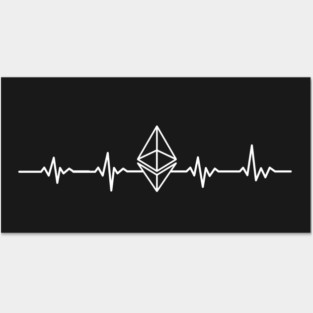 Ethereum heartbeat Posters and Art