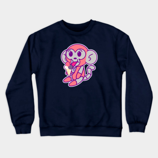 D-MO ICE CREAM Crewneck Sweatshirt by droidmonkey