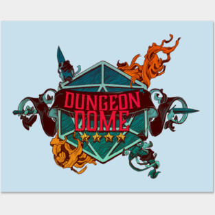 Dungeon Dome Kirkby Logo Dark Posters and Art