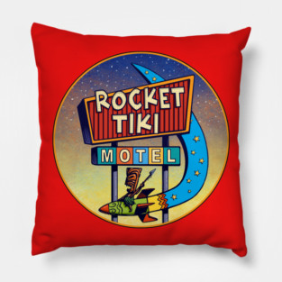 Rocket Tiki Motel Pillow