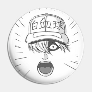 White Blood Cell Hataraku Saibou Pin