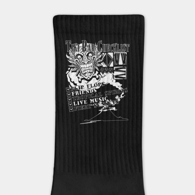 The Tiki Bar Room Checklist Retro Culture Distressed Vibe by Joaddo