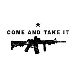 Come and Take It AR15 - Distressed T-Shirt