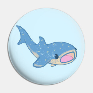 Shocked Whale Shark Pin