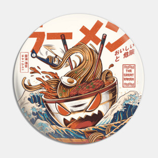 Great Ramen off Kanagawa - Great Wave Pin