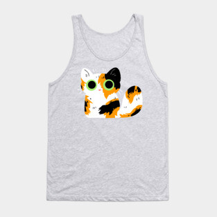 Pretty Calico Kitty Tank Top
