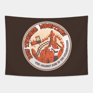 Big Thunder Mountain (rust and yellow) Tapestry